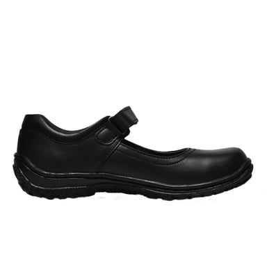 ZAPATO ESCOLAR PARA NIÑA BRUNO SEBASTIAN DE CUERO NEGRO MARY JANE VELCRO - 3