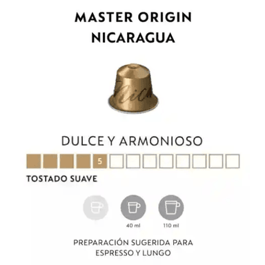 CAFÉ MASTER ORIGIN NICARAGUA X 10 CÁPSULAS ORIGINAL NESPRESSO - 2