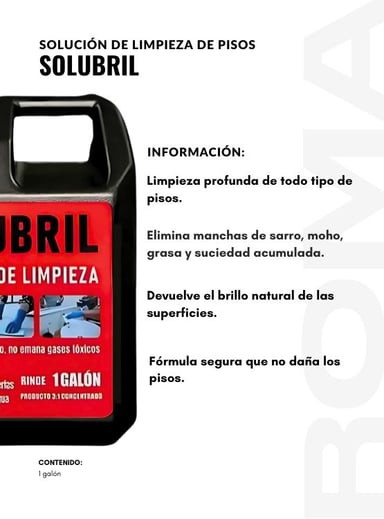 SOLUCIÓN DE PISOS MULTIUSOS SOLUBRIL - 2