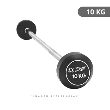 BARRA RECTA CON PESO FIJO DE 10 KG - 1