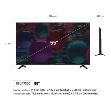 TELEVISOR LG 55' SMART UHD 4K THINQ AI 55UA7300PSB - 2025 - 3