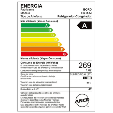 VITRINA EXHIBIDORA BORD 211 LT VERTICAL EX211-M BLANCO - 4
