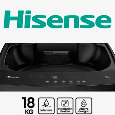 LAVADORA HISENSE 18 KG CARGA SUPERIOR WT3W1823UT - 3