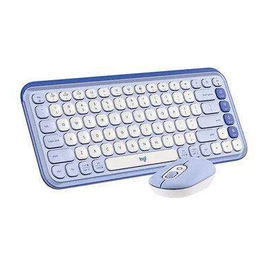 TECLADO LOGITECH POP ICON LILAC + MOUSE BLUETOOTH INALÁMBRICO - CONEXIÓN FÁCIL Y ESTILO DIVERTIDO - 1