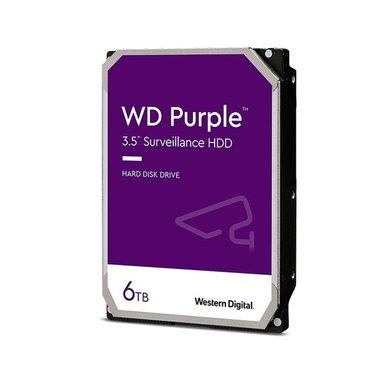 DISCO DURO WD PURPLE DE 6TB SATA - ALMACENAMIENTO IDEAL PARA VIDEOVIGILANCIA Y SEGURIDAD - 1