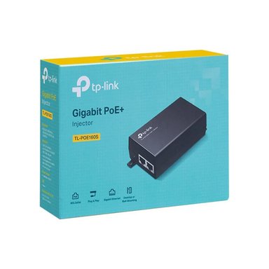 INYECTOR POE TP-LINK TL-POE160S DE 60W PARA RED GIGABIT, IDEAL PARA CÁMARAS Y PUNTOS DE ACCESO - 1