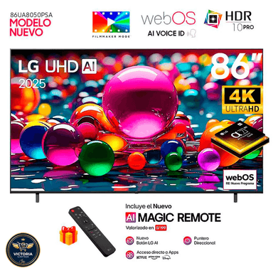 TELEVISOR LG 86” UHD 4K THINQ AI 86UA8050PSA SMART TV 2025 - 1