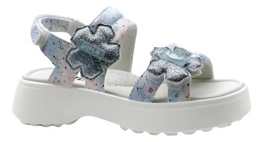 SANDALIAS NIÑA PLATAFORMA STITCH BLANCO - 1