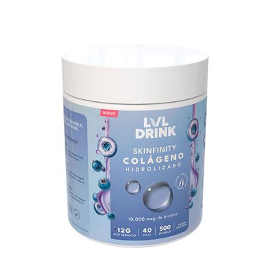 COLAGENO HIDROLIZADO CON BIOTINA 500G LVLDRINK NUTRITION - 3