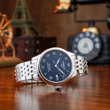 RELOJ TISSOT LE LOCLE POWERMATIC 80 BLUE BRACELET 39MM - 5