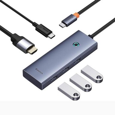 HUB ADAPTADOR MULTIFUNCIONAL BASEUS ULTRAJOY SERIES 5 PUERTOS HUB DOCKING STATION - 2