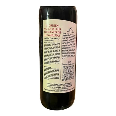 PACK 3 BOTELLAS VINO TINTO JULIÁN CORTEZ 750ML SEMI SECO - EDICIÓN PREMIUM LUNAHUANÁ - 2