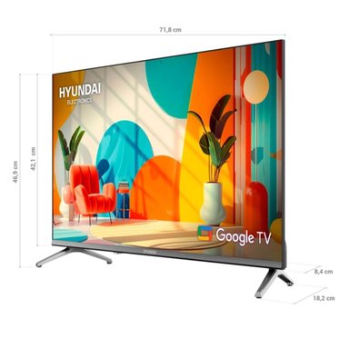 TELEVISOR 32'' HYUNDAI QLED GOOGLE TV HYLED3259QG 2025 + ANT - 3