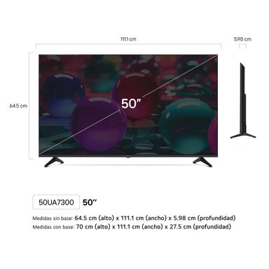 TELEVISOR 50'' LG UHD 4K WEBOS 50UA7300PSB 2025 - 2