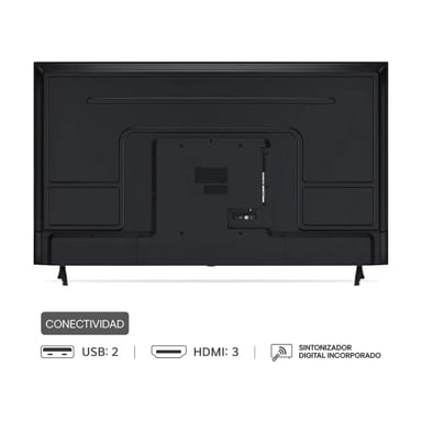 TELEVISOR 50'' LG UHD 4K WEBOS 50UA7300PSB 2025 + ANT + RACK FIJO - 3