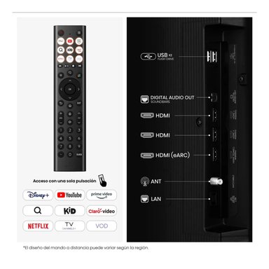 TELEVISOR SMART TV HISENSE 55'' QLED UHD 4K 55QD5SV 2026 - 5