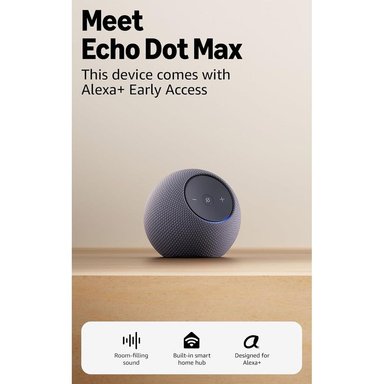 PARLANTE INTELIGENTE AMAZON ECHO DOT MAX ALTAVOZ CON SONIDO ENVOLVENTE Y ALEXA+ INTEGRADO | GRAFITO - 2