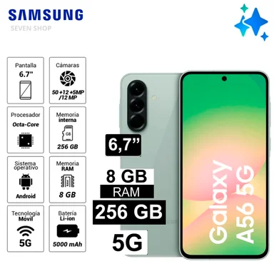 CELULAR GALAXY A56 5G 8RAM 256GB VERDE - 1