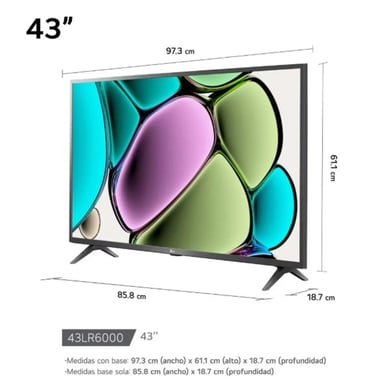 TELEVISOR LG LED 43' SMART FULL HD AI 43LR6000PSA + MAGIC REMOTE MR24 - 3