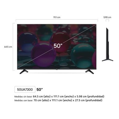 TELEVISOR LG 50' SMART UHD 4K THINQ AI 50UA7300PSB + CONTROL MAGIC MR25GA - 2
