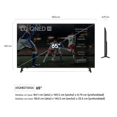 TELEVISOR LG 65' QNED 4K THINQ AI 65QNED73ASA SMART TV (2026) - 3
