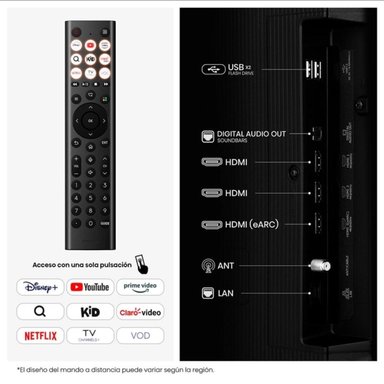 TELEVISOR HISENSE QLED 55” 4K ULTRA HD SMART TV 55QD5SV-NUEVO 2026 - 5
