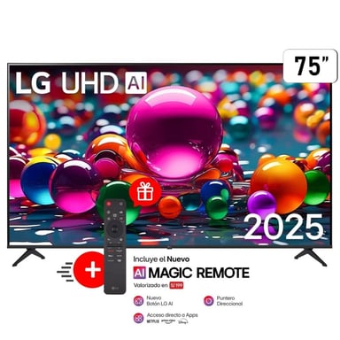 TELEVISOR LG 75' UHD 4K THINQ AI 75UA8050PSA-NEGRO - 1