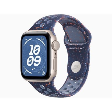 APPLE WATCH SE 3 40MM GPS STARLIGHT NIKE SPORT BAND S/M - BLUE RIBBON - 3