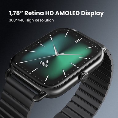 HAYLOU SMARTWATCH RS4 PLUS PANTALLA AMOLED CORREA MAGNETIC - NEGRO - 3