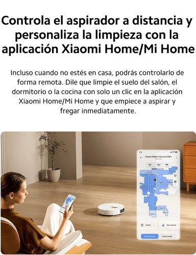 ROBOT ASPIRADOR XIAOMI VACUM X20 PLUS AUTOLIMPIEZA EFICIENTE 6000PA - 4
