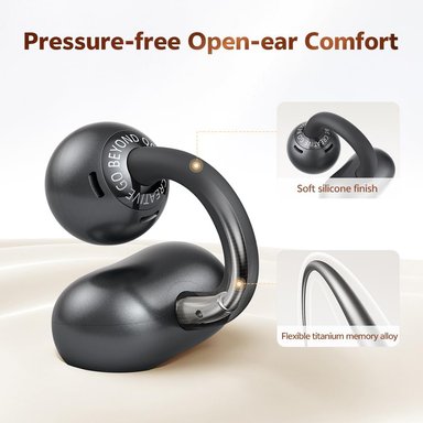 AUDÍFONOS QCY CROSSKY C50 DEPORTIVOS, 4 MICRÓFONO ENC, IMPERMEABLE IPX5,BT 6.0 - NEGRO - 6