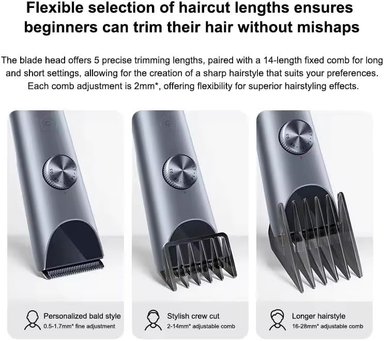 XIAOMI CORTADORA DE PELO, 2 CUCHILLAS DE ALEACIÓN DE TITANIO, DOBLE CAPA - 3