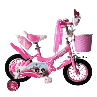 BICICLETA CAMPERA ARO 16 PARA NIÑAS -MINNIE- ROSA PASTEL - 1