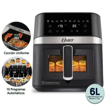 FREIDORA DE AIRE DIGITAL OSTER 6L CKSTAF60WDDF - 1