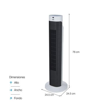 VENTILADOR DE TORRE SOLE 76 CM SOLAIR019 SILENCIOSO Y MODERNO - 2
