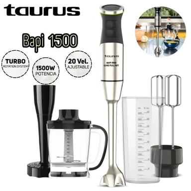 BATIDORA DE INMERSIÓN BAPI 1500 LUXE FULL SET POTENCIA, VERSATILIDAD - 1