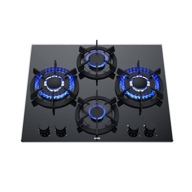 ENCIMERA RUBÍ PRO VIDRIO TEMPLADO GLP/GN SOLE 4 HORNILLAS 60CM - 3