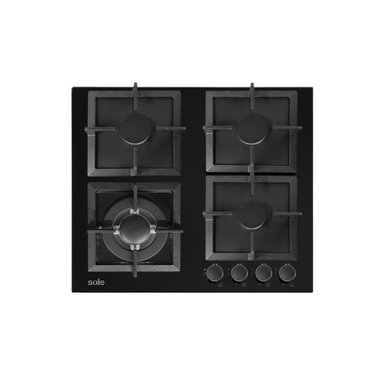 ENCIMERA VIDRIO TEMPLADO GLP/GN SOLE 4 HORNILLAS 59CM - 4