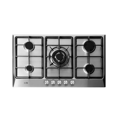 ENCIMERA ACERO INOXIDABLE GLP/GN SOLE 5 HORNILLAS 86 CM - 2