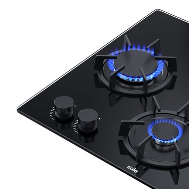 ENCIMERA RUBÍ VIDRIO TEMPLADO GLP/GN SOLE 4 HORNILLAS 60CM - 5