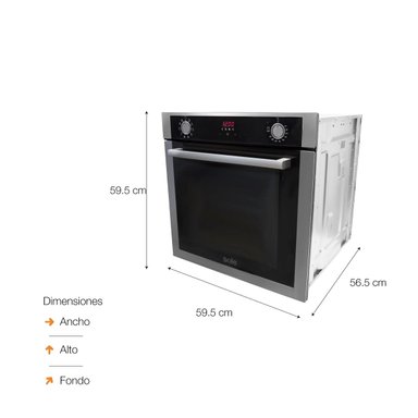 HORNO ELÉCTRICO SOLE EMPOTRABLE 73 L PREMIUM - 6