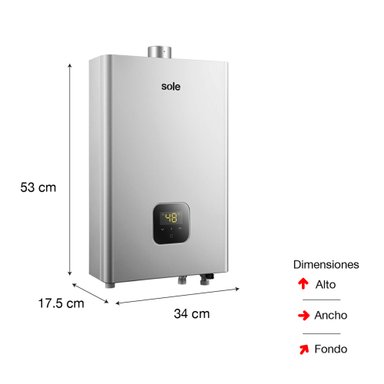 CALENTADOR INSTANTÁNEO GN 14 L SOLE - 7