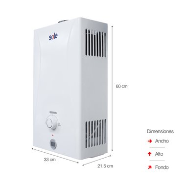 CALENTADOR INSTANTÁNEO GLP 10 L SOLE CONTROL TOTAL C.ACC - 4