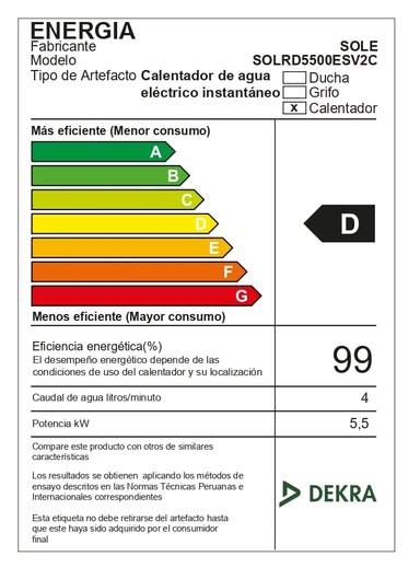 Rapiducha Sole Start Temp-pro 5.5kw - 6