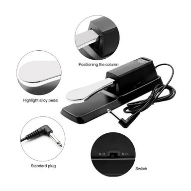 PEDAL SUSTAIN FLANGER PARA TECLADOS PIANOS SINTETIZADORES Y MÁS - 3