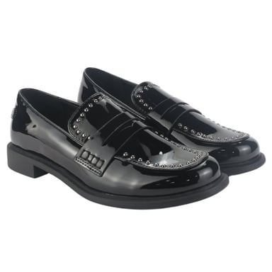 MOCASIN CHALADA MUJER MOCCA-1V NEGRO CASUAL - 3