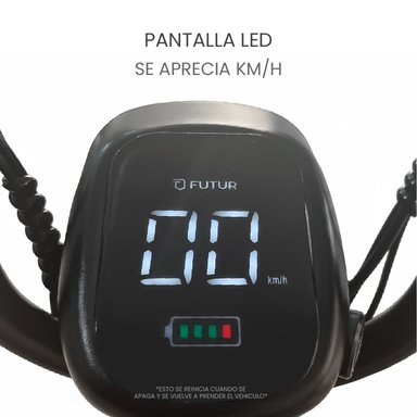 BICIMOTO ELECTRICA FUTUR ZYRO GRIS MATE - 7