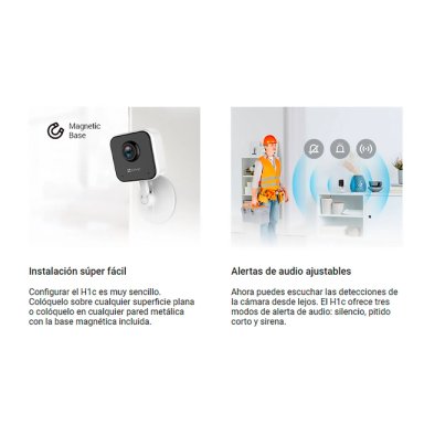 CÁMARA DE SEGURIDAD WI-FI EZVIZ H1C FULL HD 1080P - 6