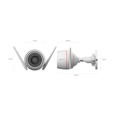 CÁMARA DE SEGURIDAD EZVIZ H3C 5MP WI-FI EXTERIOR COLOR VISIÓN NOCTURNA - 3