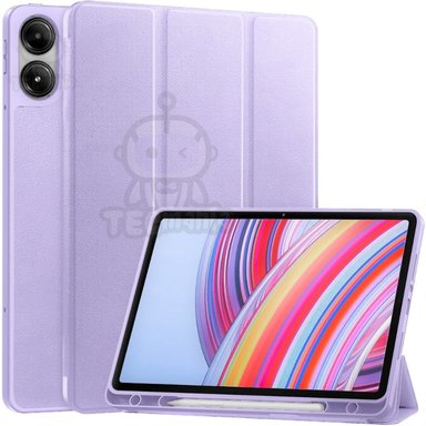 FUNDA SMART CASE PORTAPENCIL PARA REDMI PAD PRO 12 .1' - LILA - 1